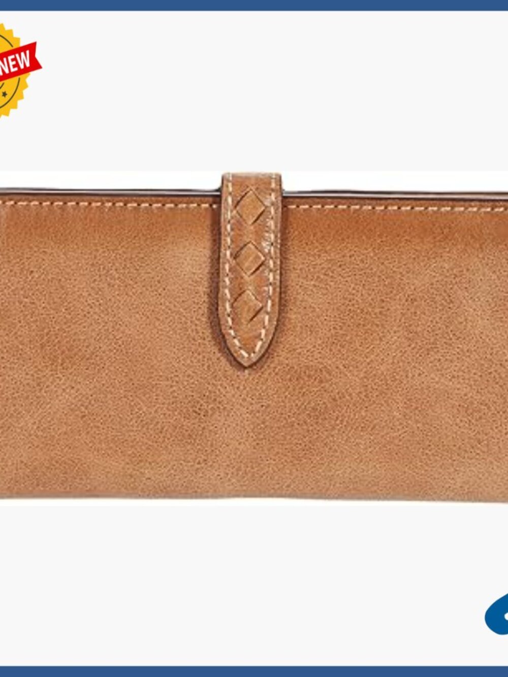 Full Grain Leather Slim Wallet with 12 Card Slots & Zip Compartment